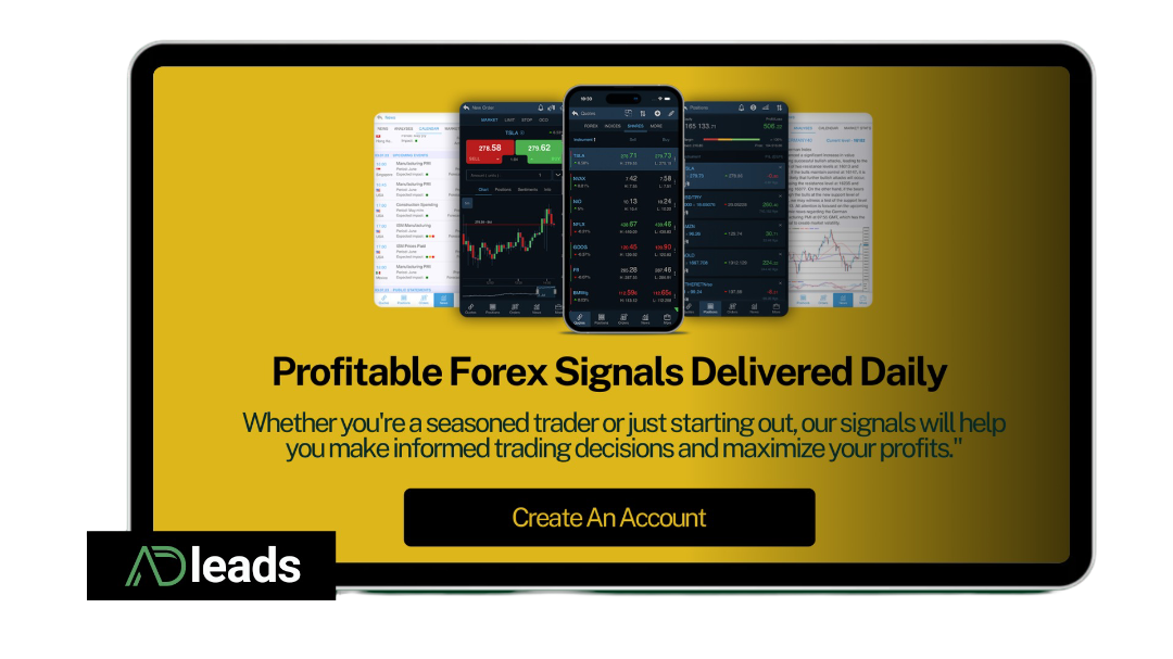 Forex signal provider landing page template