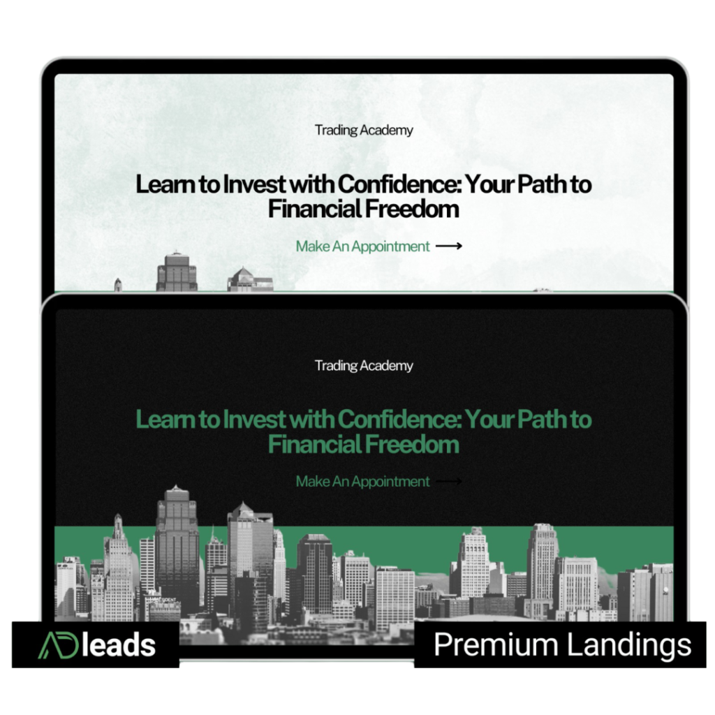 Forex Lead Gen Landing Page